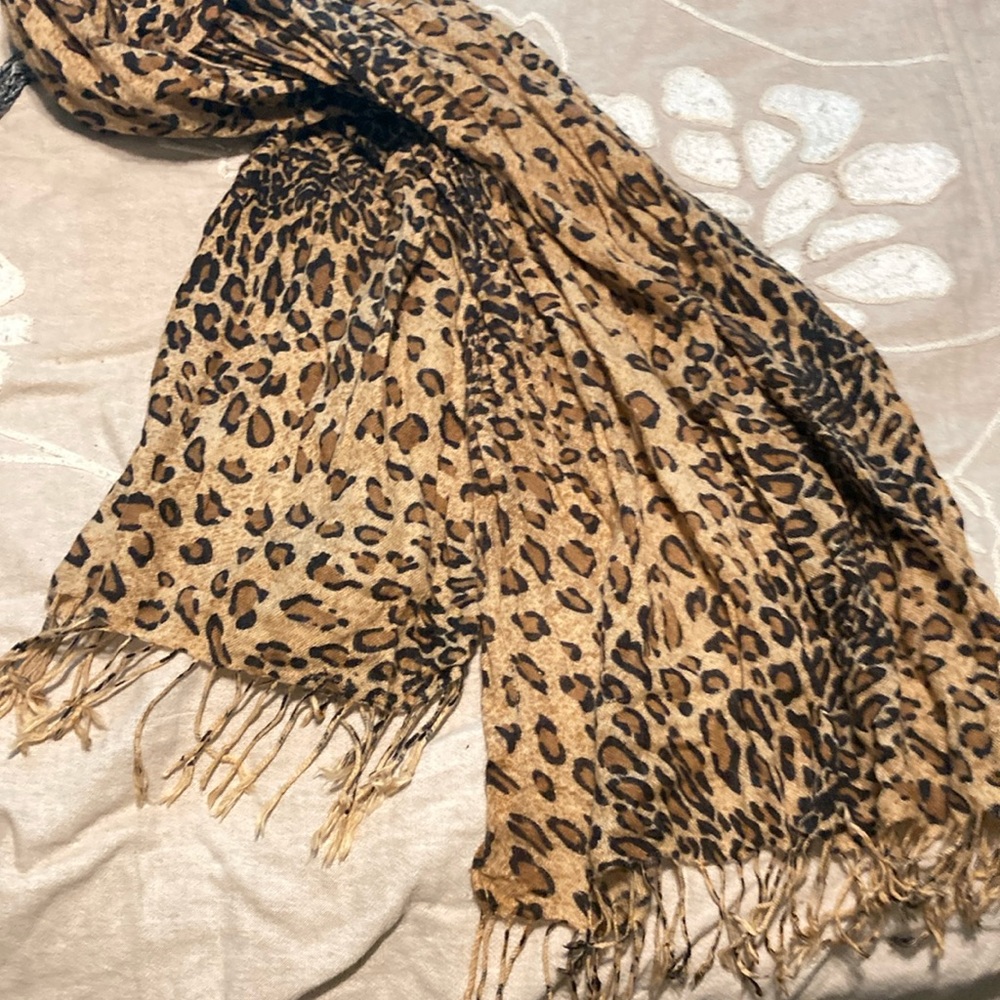 Leopard Print Scarf